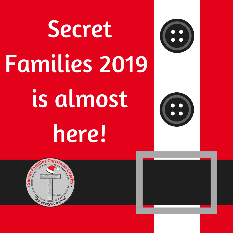 We are only weeks away from our #SecretFamilies2019 Event!