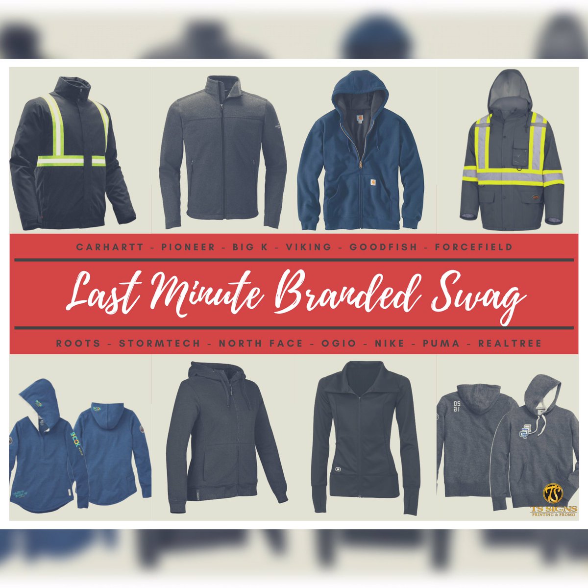 Don’t miss out!!
*Order deadline is Nov 29th.
#fortmcmurray #ymm #oilsands #brand #embroidery #logo #brandedgear #corporate #corporategifts #roots #stormtech #northface #ogio #nike #puma #realtree #carhartt #pioneer #bigk #hoodie #jacket #workwear #localbusiness #local