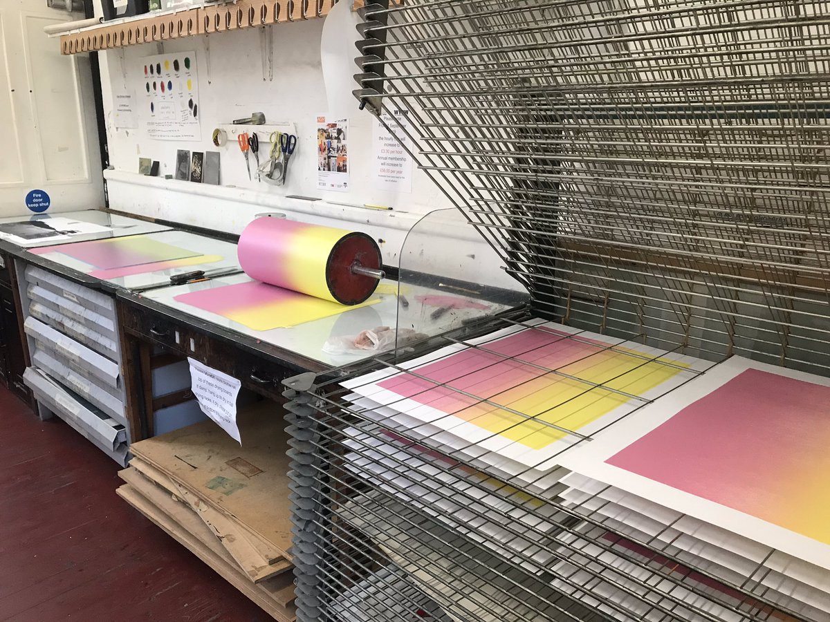 And so it begins! #TuesdayMotivation #printmaking <a href="/wyprintworkshop/">West Yorkshire Print Workshop</a> #linocut #ink #kirklees #Mirfield