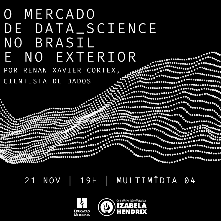 Cientista de Dados Renan Xavier Cortex ministra palestra sobre Data Science no Brasil e no exterior. Saiba mais: bit.ly/2XujZuf