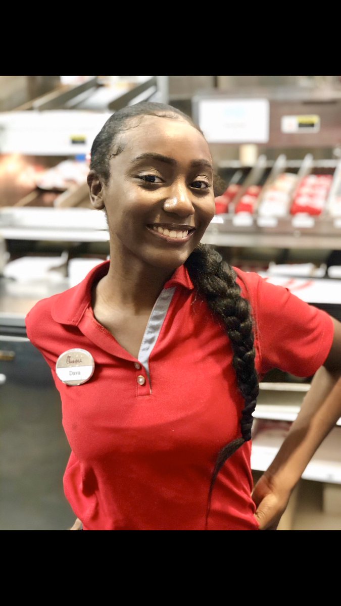 TEAM MEMBER TUESDAY: meet Dava! Dava started with Chick-fil-a Red Oak in May.  She excelled quickly as a front counter team member!  Her hard work influences other team members to work hard and go above and beyond at CFA!  Dava enjoys acting, writing, reading, &amp; having fun!