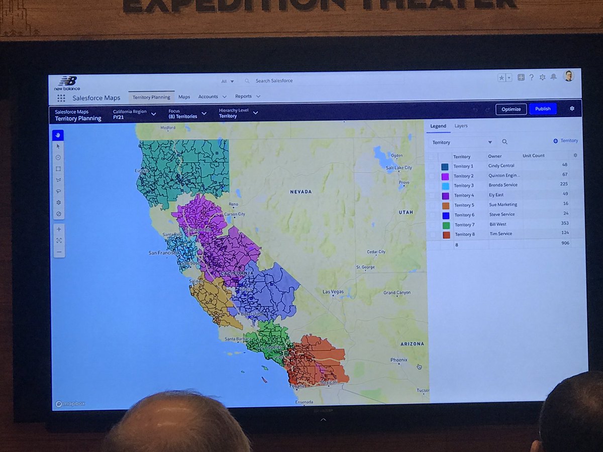 Billiamgerber's tweet image. 90% of the time we see Manufacturers dig into territories at the Zip Code level. Salesforce Maps helps cover even to the latitude/longitude for assigning Accounts to Territories. #dreamforce19 #salesforcemaps