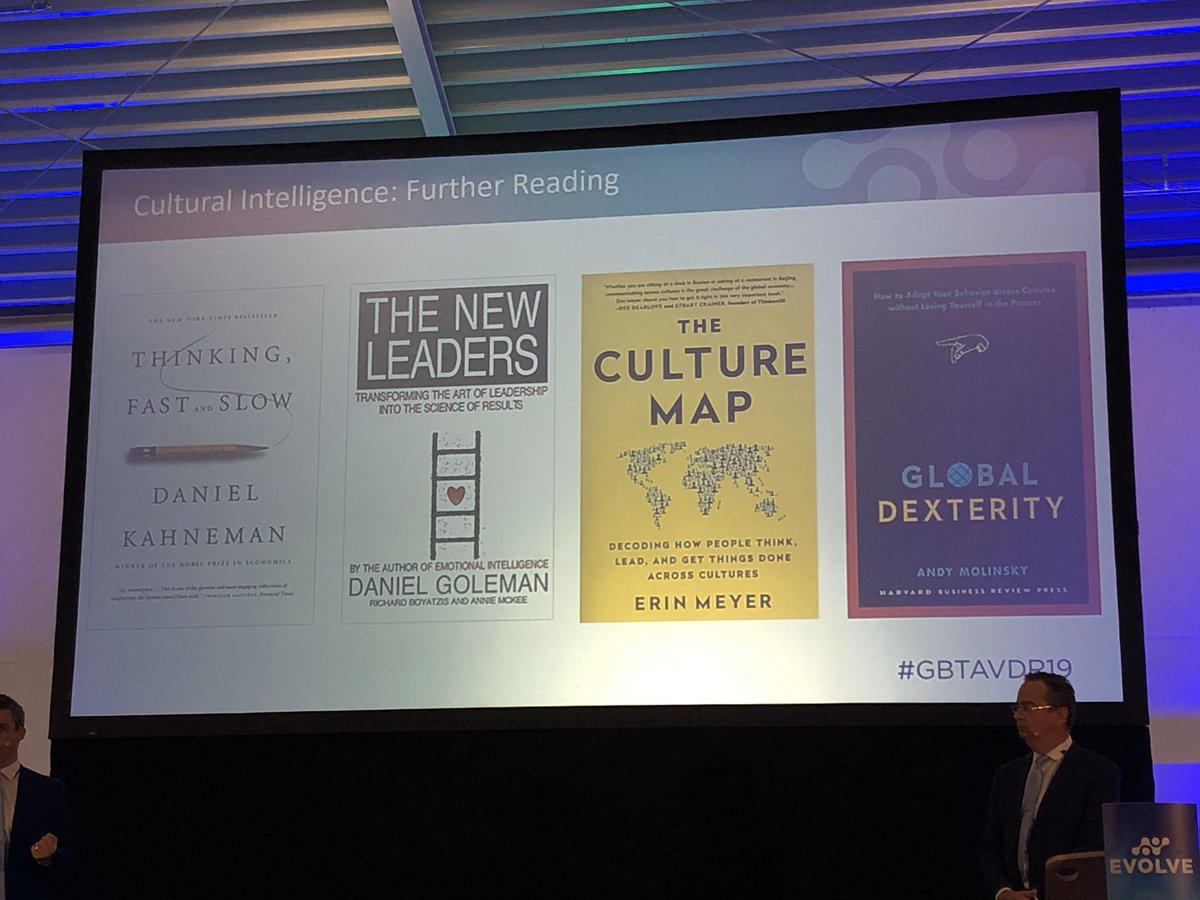 mbdyson's tweet photo. That’s my winter reading list sorted! Thanks @culturemee and @TamsRichard for a great session on cultural intelligence #GBTAVDR19 https://t.co/1c0JZ2bcz3
