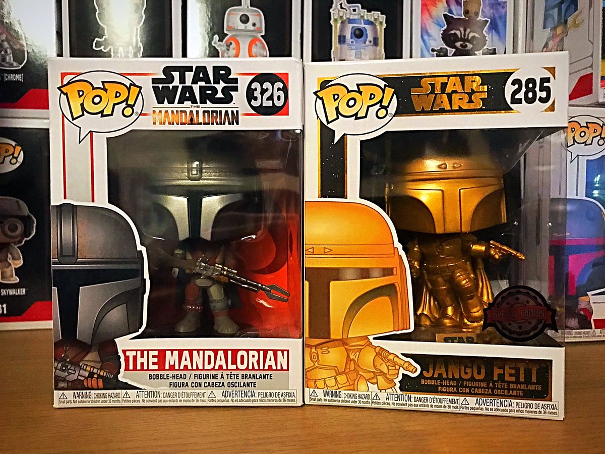 popcrazy_uk's tweet photo. 2 more brilliant pops to add to my boba/mandalorian collection.
.
#themandalorian #jangofett #bobafett #mandalorian #starwars #funko #funkouk #funkopop #funkomania #funkofamily #funkoaddict #funkos #popvinylfigure #funkophoto #funkocollector #funkofriends #funkofunatics https://t.co/swkBGuEsuE