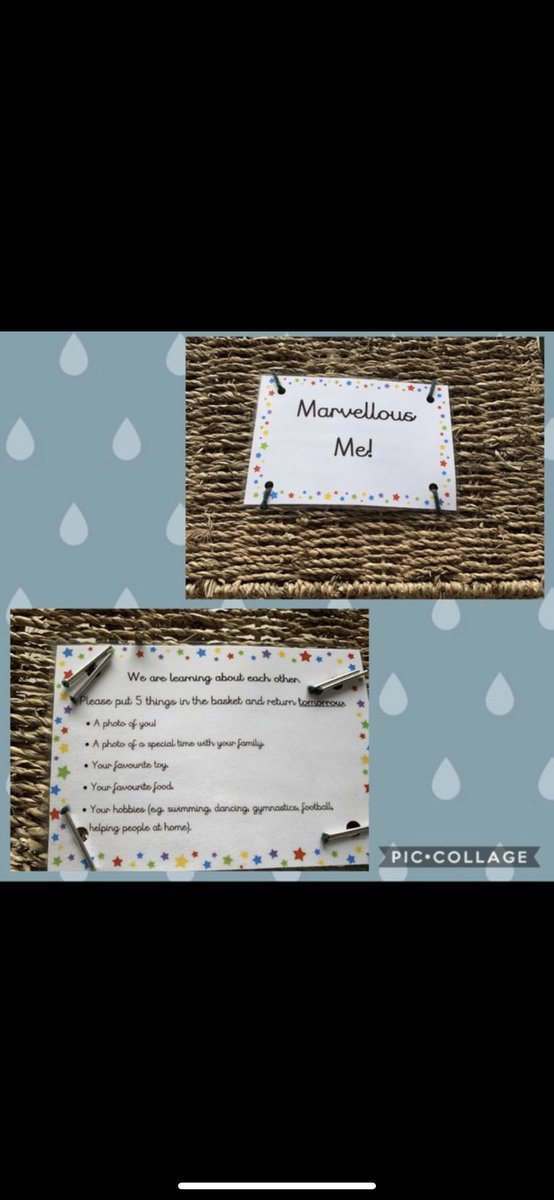 LouiseStinson4's tweet photo. Our EYFS children are really enjoying bringing in 5 items to talk to their class about #ECAT #speakingandlistening #developingearlylanguage @JCEnglishHub Marvellous me is a big hit! @StHelCEPrimary https://t.co/6oUSrfMPBw