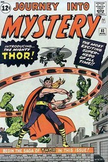 A bit of a timeline ... Valiant Thor was on earth for about 10 years all up ... 1950 to 1960. Eisenhower left office in 1961, handing over to Kennedy.Thor emerged as a fully fledged comic book hero in 1962.Food for thought ...