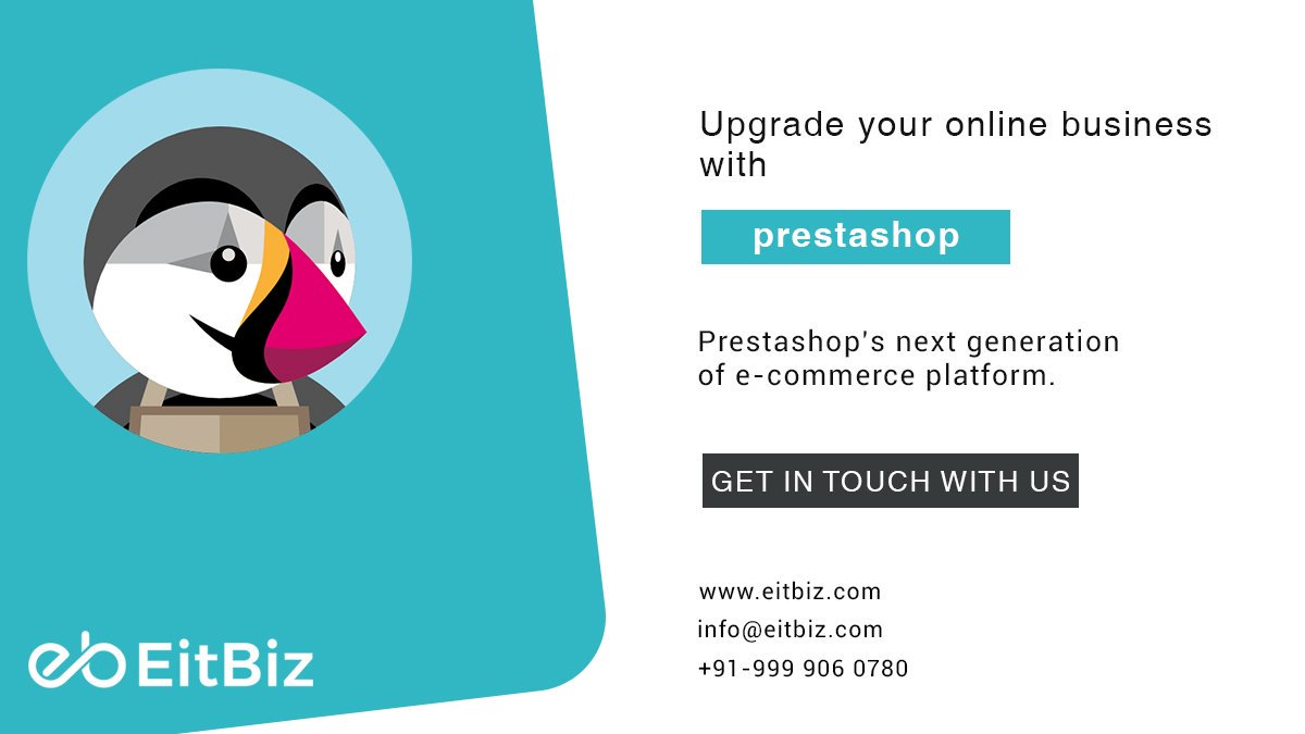 eitbiz's tweet photo. #Prestashop #ECommerceStore
#EitBiz #Prestashopdevelopers create a user-driven store that your #business needs.
Know More https://t.co/SePoPHAInA
#prestashopdevelopment
#prestashopdevelopmentcompany #prestashopmoduledevelopment #prestashopwebdesign #prestashopmobileapp #Webdesign https://t.co/I3F9UnF5rr