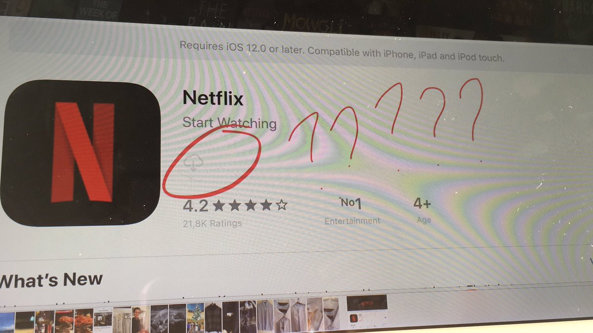 bloggerparis's tweet photo. @NetflixFR pourquoi on peux pas télécharger l’appli sur Apple store même avec le version 13 de iso? https://t.co/Z8WOPx8SpY