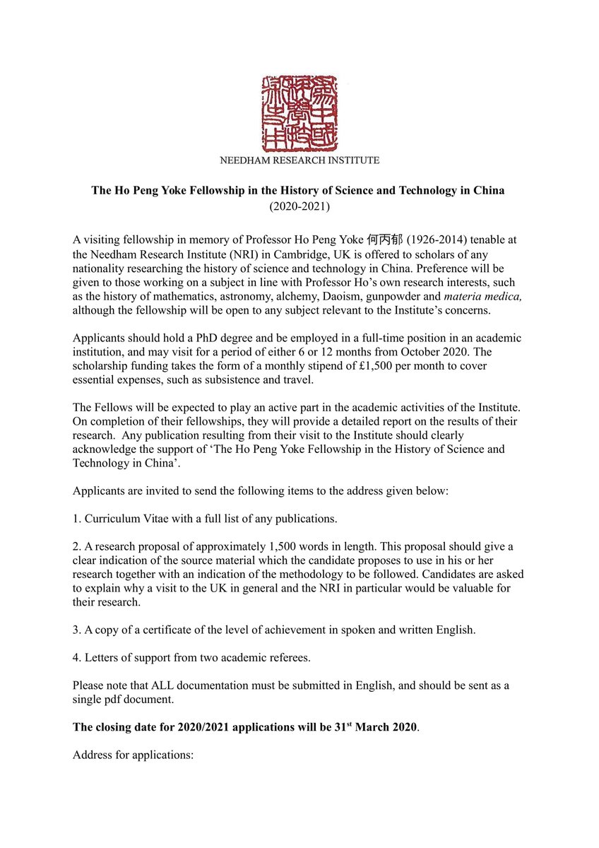 Needham Research Institute tweet media