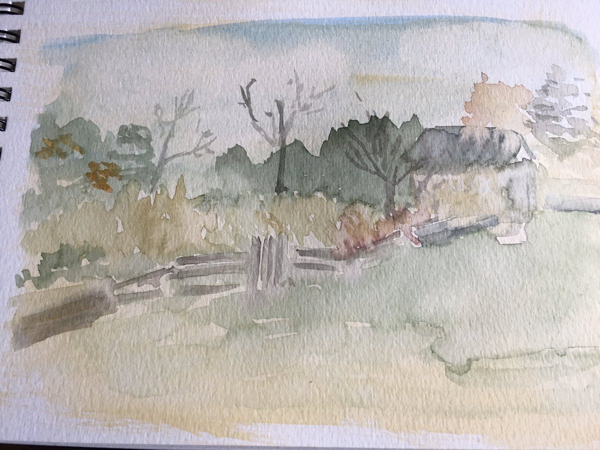 Experimenting with color in my studio—too rainy to play outside.