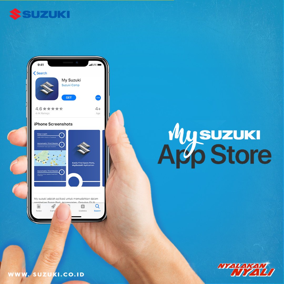 SuzukiMotorID's tweet image. Yuk di download aplikasi My Suzuki nya &amp;amp; ayo dibeli spareparts nya biar gaji Bradsmin naik. 

Untuk pengguna iOS bisa klik bit.ly/MySuzukiiOSVer… buat download aplikasinya,

#NyalakanNyali #MySuzuki #iOSVersion #SuzukiGenuineParts
