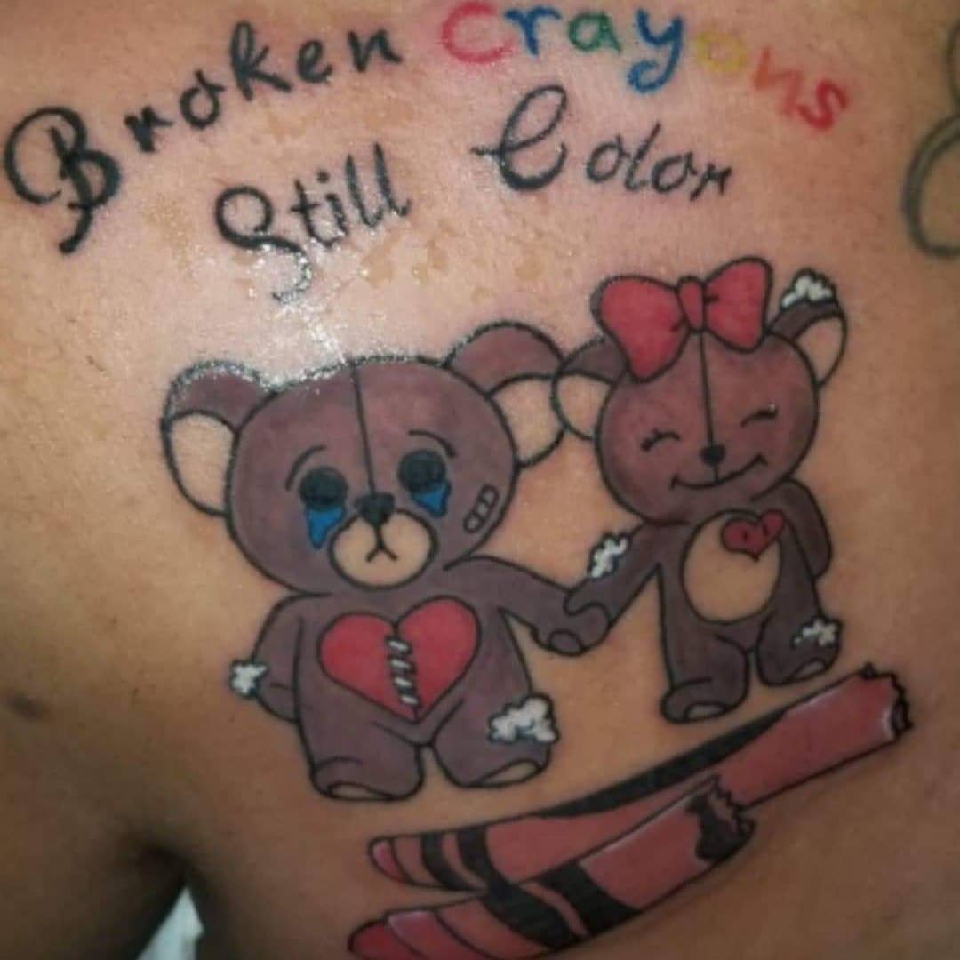 teddy bear theme tattoo  as a goodbye to crybaby  rMelanieMartinez