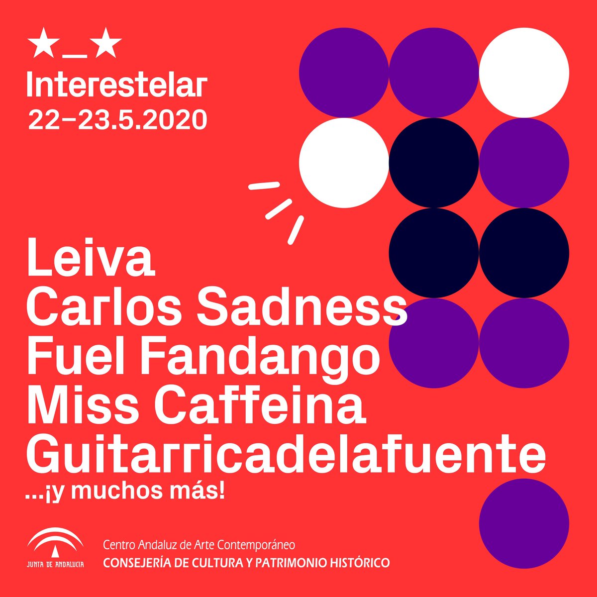 ¡PRIMEROS CONFIRMADOS! 💥 ¡SORTEO! 💥 Sigue a @interestelarsevilla ➕ Haz RT etiquetando a tus amigos en esta publicación ✔️ Participa en el sorteo de 2 abonos para #Interestelar2020 entre todos los concursantes de IG y TW. Válido hasta el 20/11.