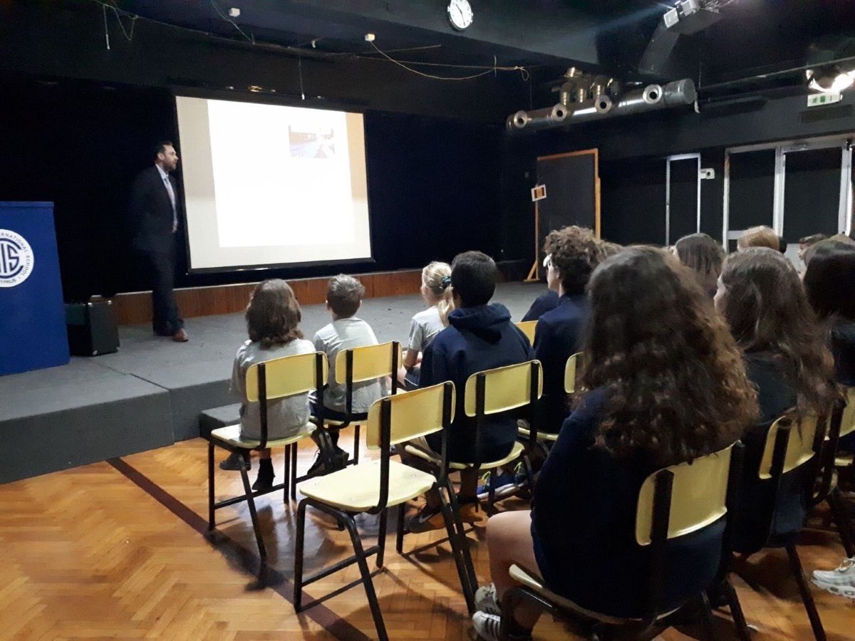 #AISCyprus Thank you to Mr. Thomas Czerwinski of the US Embassy for presenting about Spanish influences in the US to our Middle and High School Spanish students.
