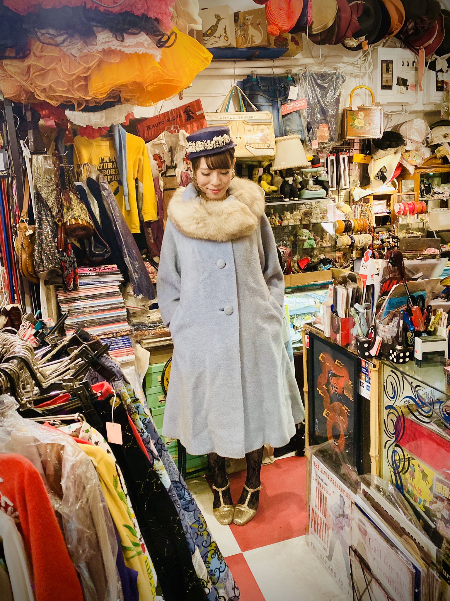 原宿jack S 名古屋の真子さん御来店 リリアンのファーコート御購入頂きました とびきり素敵デス やはり着る人が着るとお洋服が生き生きしますね 50 60 S Vintage Lilli Ann Fur Coat Jacksvintageclothing Lilliann リリアン 原宿