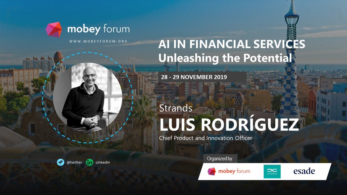Are you ready to dive into how #banks can bring value to their customers with #ArtificialIntelligence? 🤖
Then join us at #AIinFS in Barcelona on Nov 28-29 and get insider scoops on #AI, #DigitalIdentity, #OpenBanking and all things #FinTech.

👉Read more: mobeyforum.org/ai-in-financia…