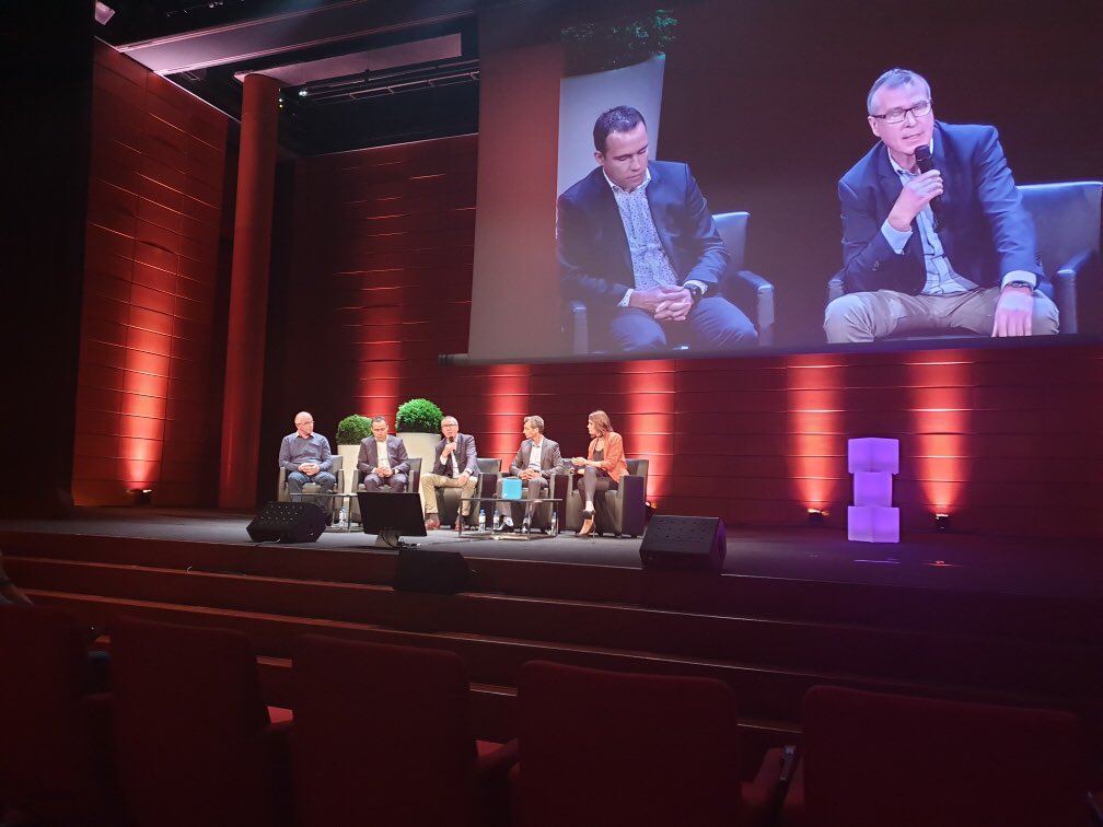 ⁦@johnmoreau44⁩ témoigne sur les projets #industriedufutur du ⁦<a href="/GroupeBouhyer/">Groupe Bouhyer</a>⁩ au salon #Objectifi4.0 à Lyon #Alcora #Silog