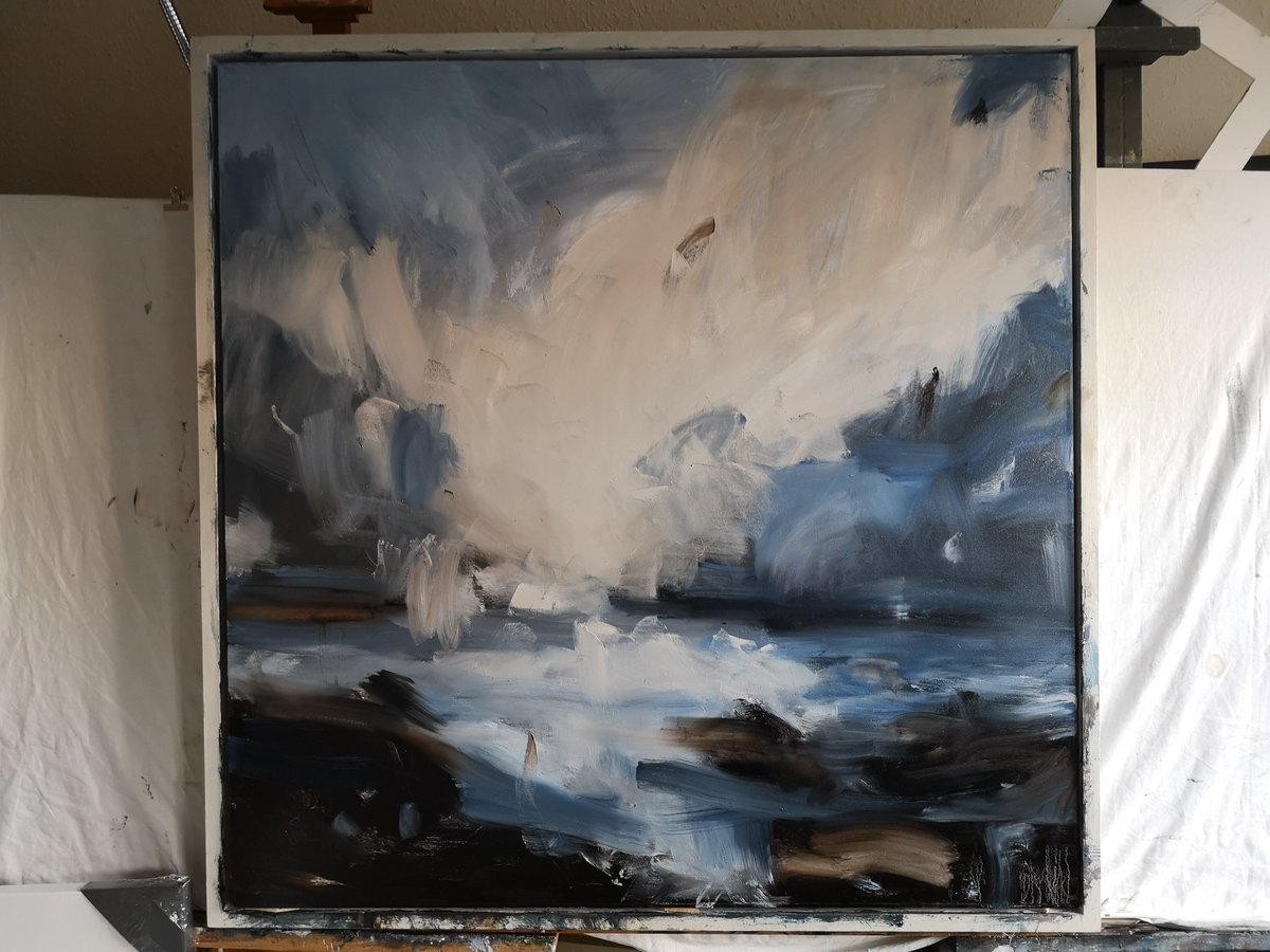hib31_art's tweet image. Work in progress. Waiting for this layer to dry before doing anything else to it.
100x100cm oil on canvas
#art #oilpaint #painting #oil #canvas #thedailysketch #wip