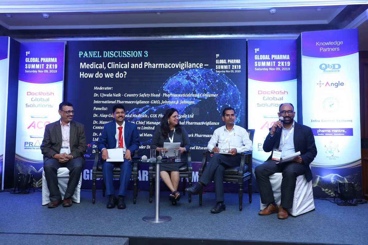 DocRoShGlobal's tweet photo. Absolutely stunning Panel Discussion 3:
Topic: Medical, Clinical, and Pharmacovigilance – How do we do?

#Moderator:
Dr.Manoj Swaminathan,
#Panelist: Dr. Anant Patil,  Dr. DY Patil Medical College, Dr. Ujwala Salvi, Dr. Pralhad Wangikar,  and Dr. Prashant Bodhe
#pharmaconferences https://t.co/qlXeGPrtkX
