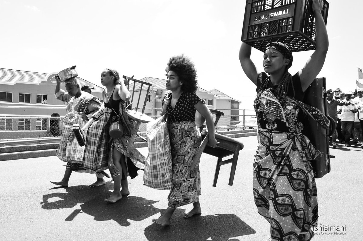 Tshisimani's tweet photo. Key stills from @sjcoalition #RightToProtest celebrating the human right to protest for a better world. 

The 19th of November marks a year since #SJC10 won the Constitutional Court Case defending the right to assembly without requiring permission from the State. (1) https://t.co/ZOGIYlo8w3