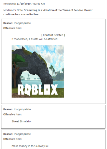 Mirrorrs On Twitter Since When Was A Afk Game That Makes - content was moderated roblox