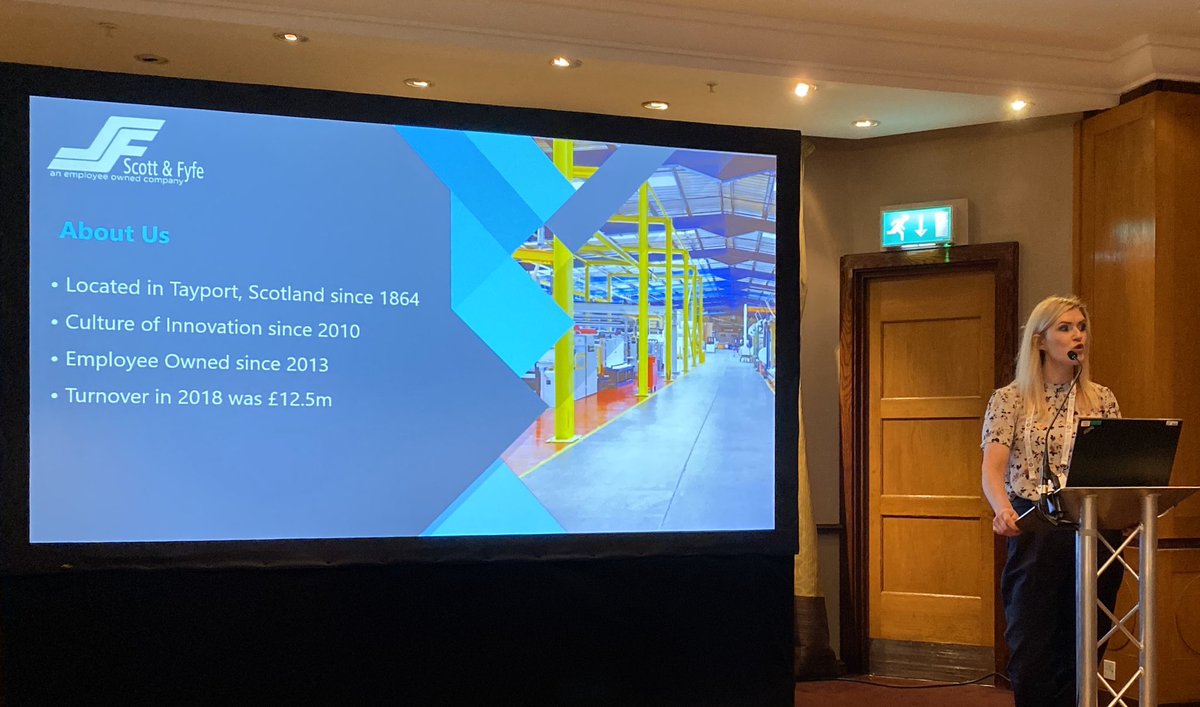 Michelle Quadrelli from <a href="/ScottandFyfe/">Scott & Fyfe</a> talking honestly and openly about the challenges faced by the business <a href="/EmployeeOwned/">eoa</a> #EOAConference