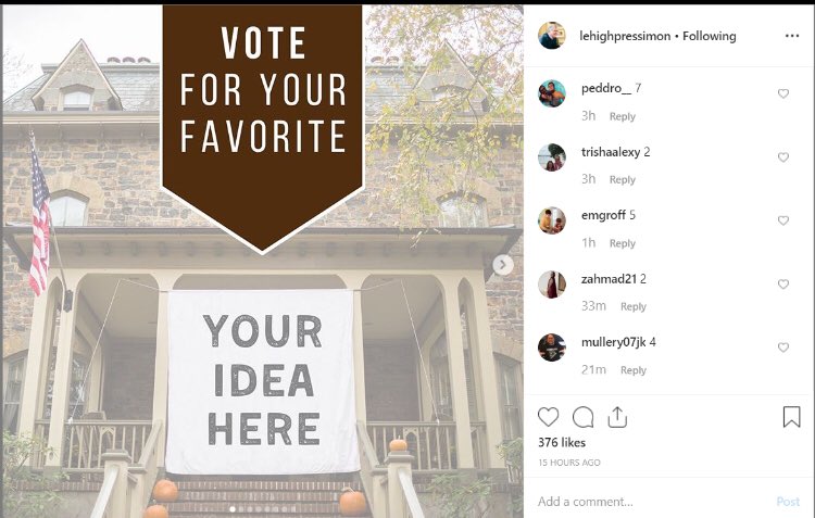 alisonbyerly's tweet photo. Rivalry Week traditionally means banners

Judging by John Simon’s Instagram, the Lehigh pres is having trouble coming up with material 

#Rivalry155 https://t.co/dB4ysyuxRH