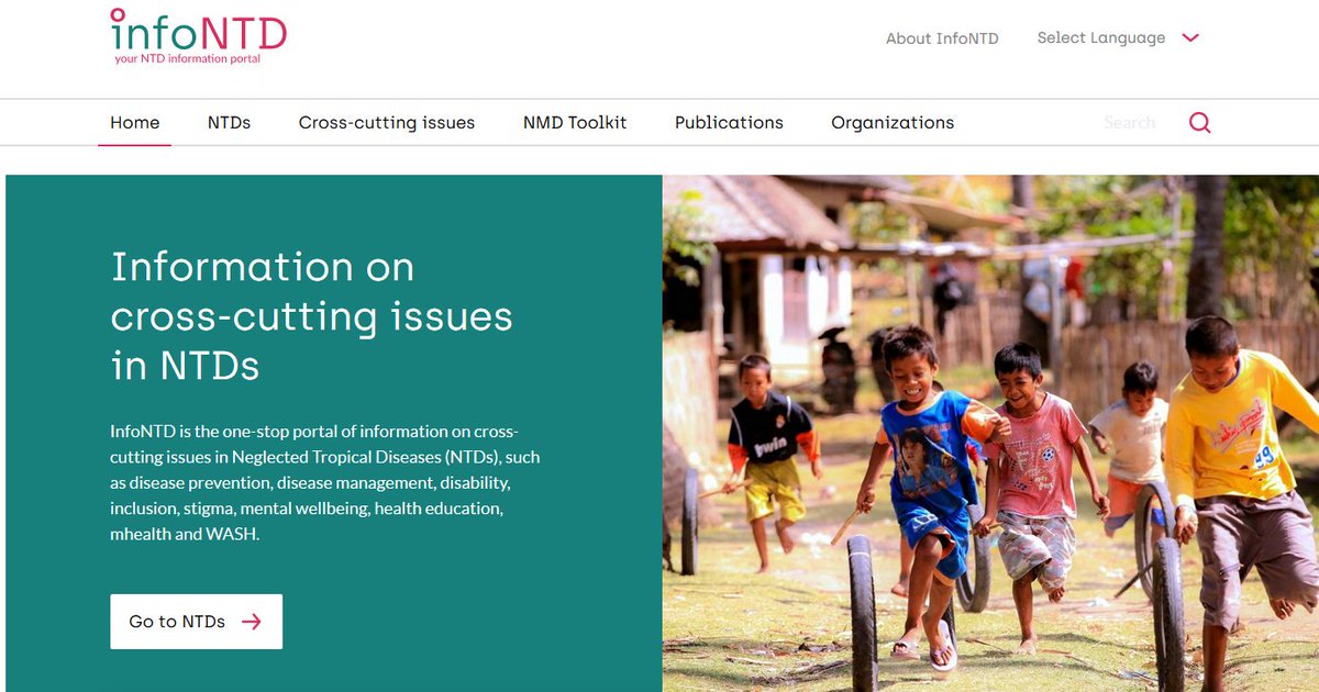 InfoNTD's tweet photo. We are live! Check out the new #InfoNTD website! Key #improvements: user-friendly design and navigation, and now possible to filter by #disease. The one-stop portal on cross-cutting NTD information with a global reach. https://t.co/UtJ6DEC7OA Ideas for improvement are welcome. https://t.co/rnMbrfMWju