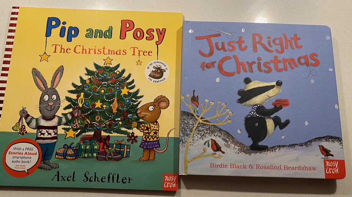 faeryartemis's tweet photo. Gorgeously festive #Bookpost from @NosyCrowBooks today!

Axel Scheffler’s #PipAndPosy The Christmas Tree
#JustRightForChristmas Birdie Black &amp; @RosBeardshaw reissued in board book
The heartwarming winter tale  #PrincessOfPets The Snowy Reindeer @P_Harrison99 &amp; @ocmillustration https://t.co/rKeAMKHOxu