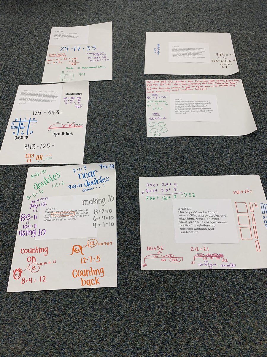 GermantownES's tweet photo. Creating visual representations for math standards that demonstrate success! #BridgesToSuccess #Progression @AACPS_PK5Math @AACountySchools https://t.co/kZ5Nafxt2W