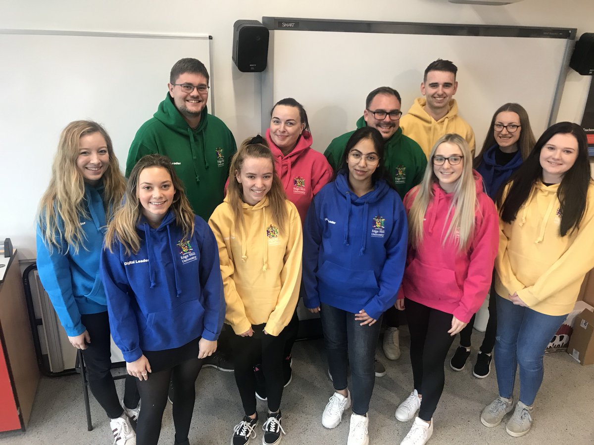 Say hello 👋to our Digital Leaders who will be wearing their colourful hoodies in &amp; around the faculty &amp; campus.  Digital Leaders support peers &amp; staff with technology support &amp; advocate high quality, pedagogically sound technology enhanced approaches to all aspects of education.