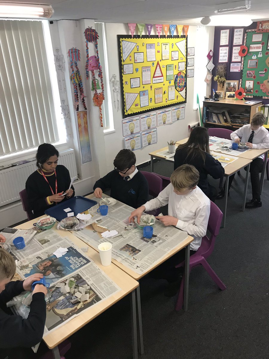 KS 3 Nurture Students using paper mache @Head_TheHeights <a href="/nurture/">Nurture</a>