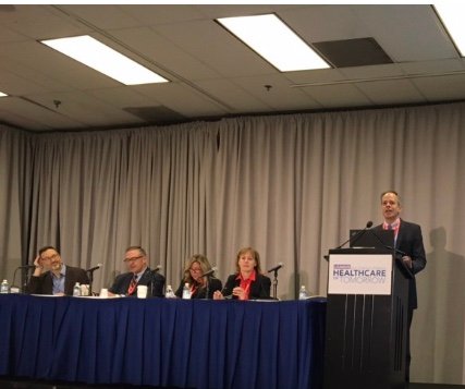 PatientWisdom's tweet image. Happening NOW at #USNHoT2019:

Check out @g_makoul (Founder &amp;amp; CEO) moderating the panel, "The Difficult Journey to Value: A Roadmap for Success" in Lincoln 2. 

#Listen2Patients
#WeHearYou