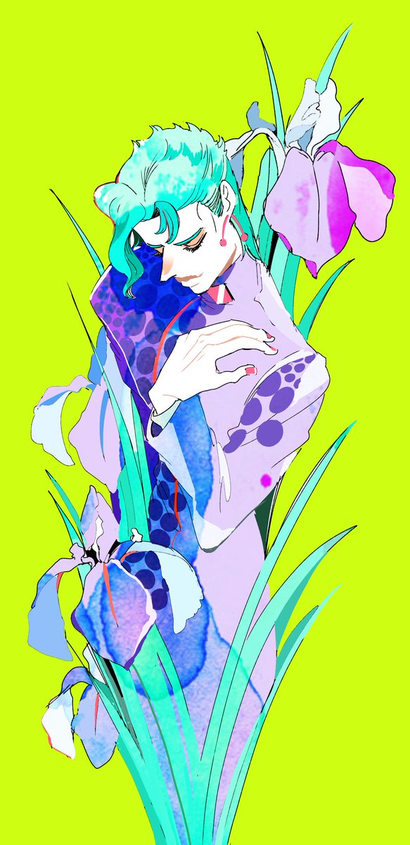 燕子花院 斜のイラスト 燕子花院 斜のイラスト