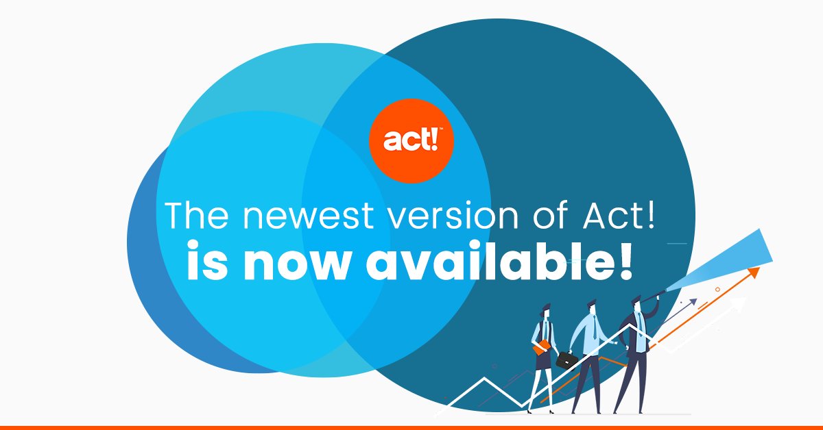 Swiftpage's tweet image. #CRM and #MarketingAutomation together as one. The new Act! is here and better than ever. Read the full announcement here: bit.ly/2O26cIf #ActGrowthSuite