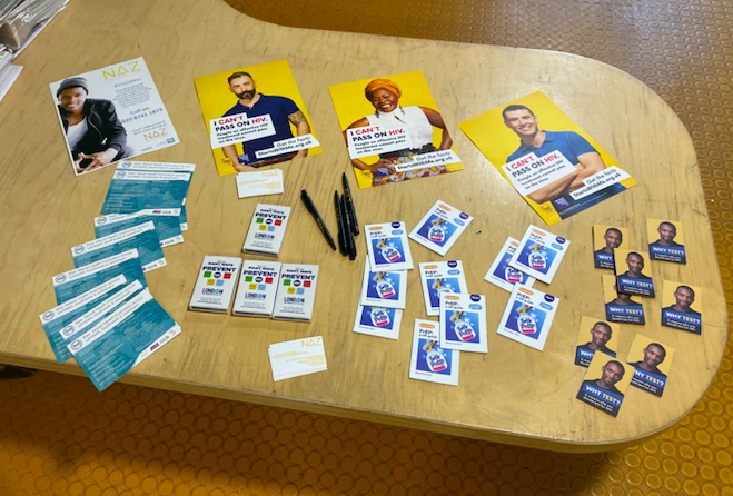 NazProjectLdn's tweet image. Whaat!! 🎰 NAZ &amp;amp; @LADPP have given out our most #CONDOMS yet for this  #NationalHIVTestingWeek 

💥200 CONDOMS 
💥9 RAPID HIV TESTS
💥100 LEAFLETS
💥50 PEOPLE ENGAGED

What busy bees!!🐝🐝 Thanks to our partners @LADPP 🧡 Thank you to our generous funders @ejaf!💐 #NHTW