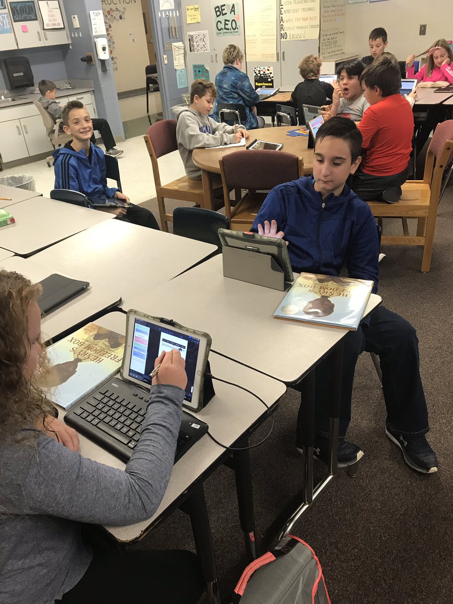 Students working hard on their literary essay!!