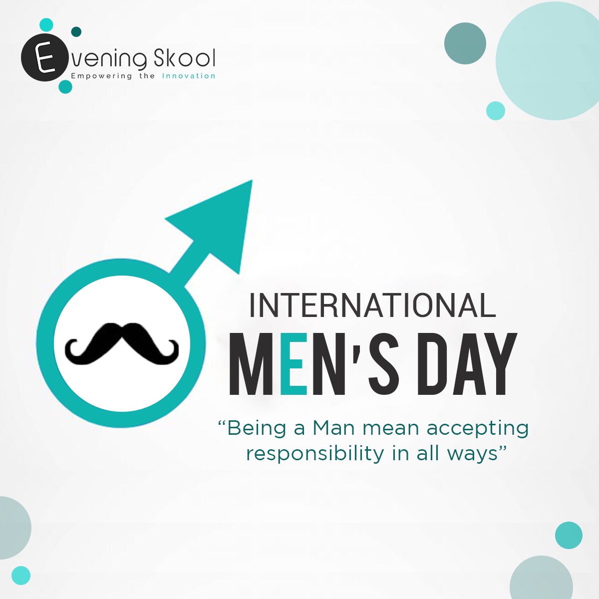 EveningSkool's tweet photo. Being a Man means accepting responsibility in all ways.
  **International Men's Day**
#webdesigners #webdesigning #webdesigns #webdesignworkshop #webdesignideas #Earnings #javascript #javascripts #HTML #webdesiging #website #responsivewebstie #Webdesign #webdesigntraining https://t.co/hgxiGjLY8N