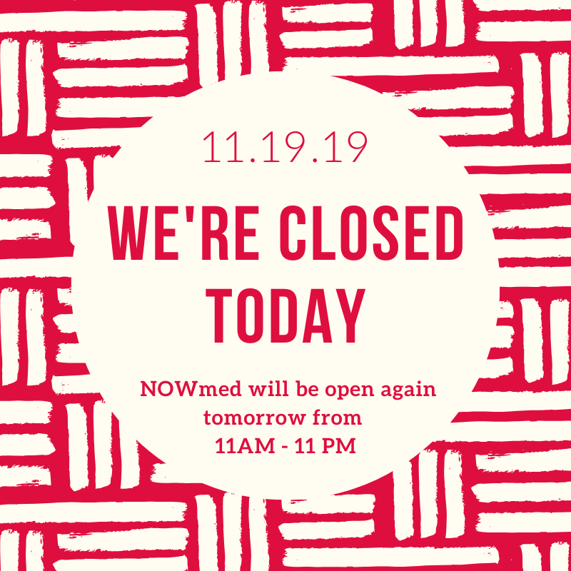 NOWmedUC's tweet photo. Hey #JerseyCity:  NOWmed Walk-In Urgent Care will be closed for the day. We apologize for any inconvenience this may cause, but we're open all day long tomorrow! If you need us, we'll be  here. https://t.co/agzekKx8kh