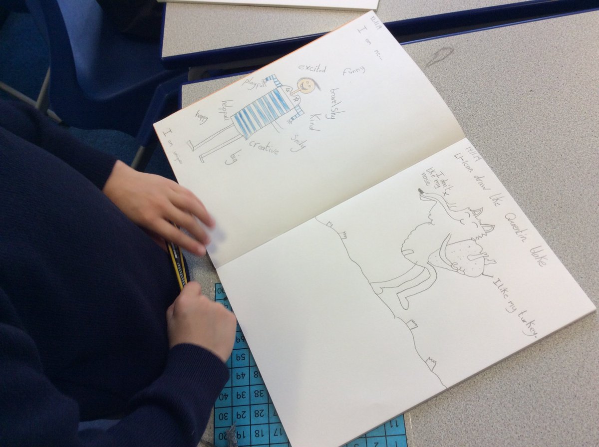 This afternoon, Maple Class have been drawing some fabulous illustrations of Fantastic Mr Fox in the style of Quentin Blake! #RoaldDahl #FantasticMrFox #inspirepassion