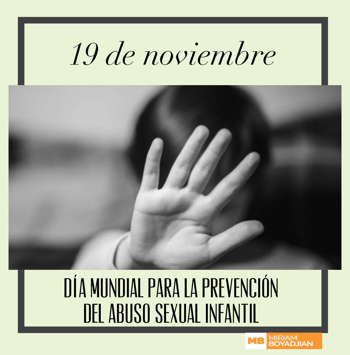 Jornada mundial de reflexión sobre el flagelo del #abusosexualinfantil. Es necesario crear conciencia y desarrollar políticas para prevenir la violencia y el abuso sexual contra niños, niñas y adolescentes . 
#LosNiñosPrimero