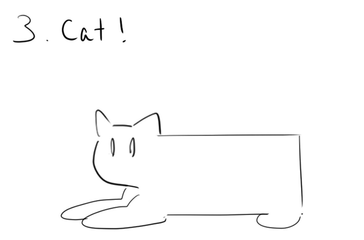 How to draw a cat 