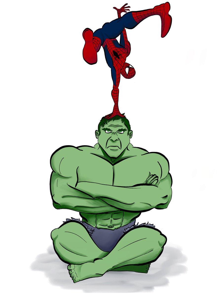 Kiefi84's tweet photo. Here is something I made for a 5 year old boy who loves hulk and Spider-Man...
#marvel #hulk #spiderman #team #superhero #avengers #peterparker #brucebenner #drawing #art #digitalart #sketchbook https://t.co/rzlfvK2OCB