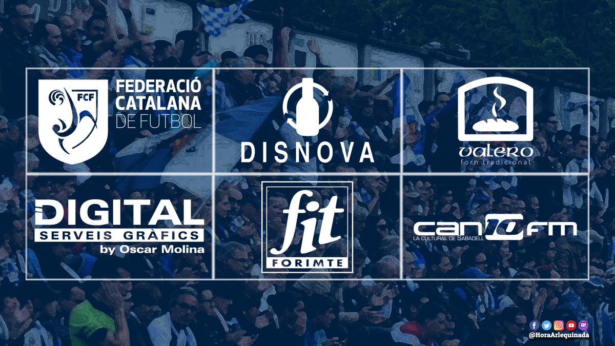💙 Avui volem agrair a totes les entitats i empreses que fan possible la cinquena temporada de L'@HoraArlequinada!

⚽️ <a href="/FCF_CAT/">Federació Catalana de Futbol</a> 
🍻 <a href="/DisnovaSabadell/">Disnova 🍺</a> 
🥖 Valero Forn Tradicional
🖨 Digital Serveis Gràfics
🚧 @FORIMTE 
📻 <a href="/candeufm/">CAN10FM</a> 

🙏 MOLTES GRÀCIES!