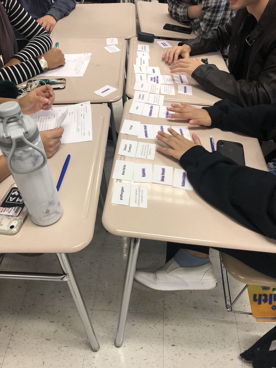 Communicable Disease Card Sort in Health today! #therockvilleway <a href="/PrincipalRHS/">Rhoshanda Pyles</a>