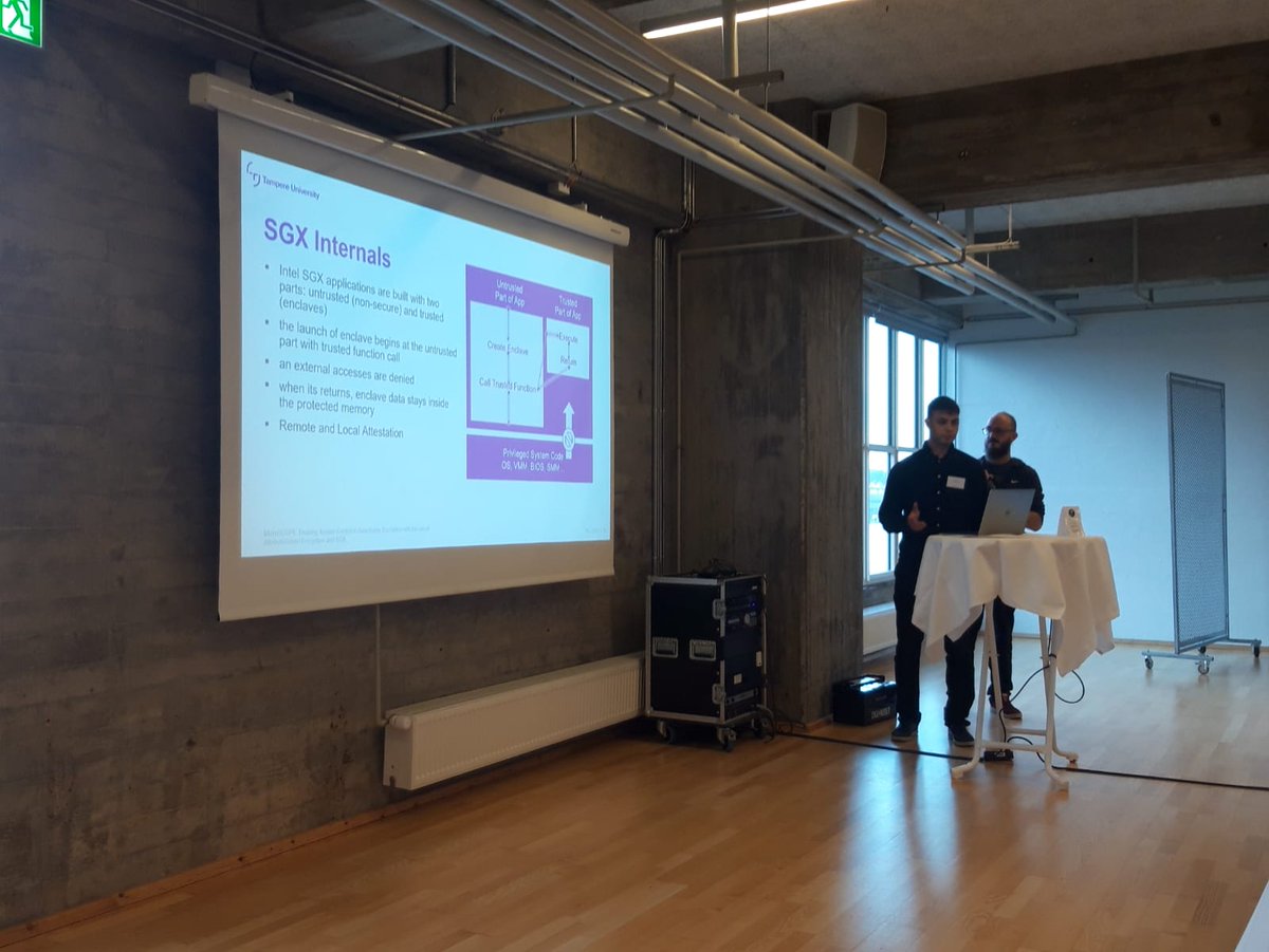 NISEC (@nisec_tau) on Twitter photo Our PhD students <a href="/AlexBakas/">Alex Bakas </a> and <a href="/a_zalitko/">Alexandr Zalitko</a> just presented their paper MicroSCOPE at Nordsec'19! eprint.iacr.org/2019/1119.pdf Our PhD students <a href="/AlexBakas/">Alex Bakas </a> and <a href="/a_zalitko/">Alexandr Zalitko</a> just presented their paper MicroSCOPE at Nordsec'19! eprint.iacr.org/2019/1119.pdf