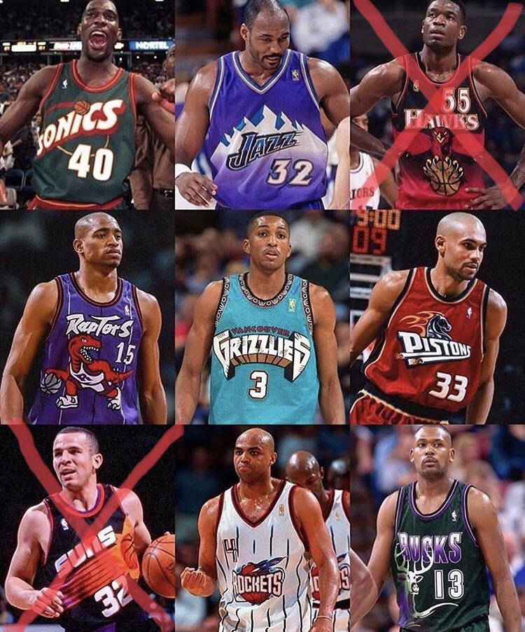 Which 90s jersey is the best? 🏀

Comment your LEAST favorite jersey to eliminate that jersey.

(Hawks &amp; Suns are eliminated.)