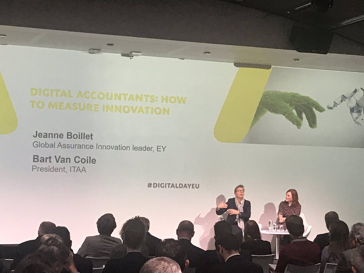 vitulera's tweet photo. You don’t get innovation for free - it’s about money, it’s about people, it’s about energy and time, says @JeanneBoillet at #DigitalDayEU @AccountancyEU https://t.co/tD9qlUVhKA