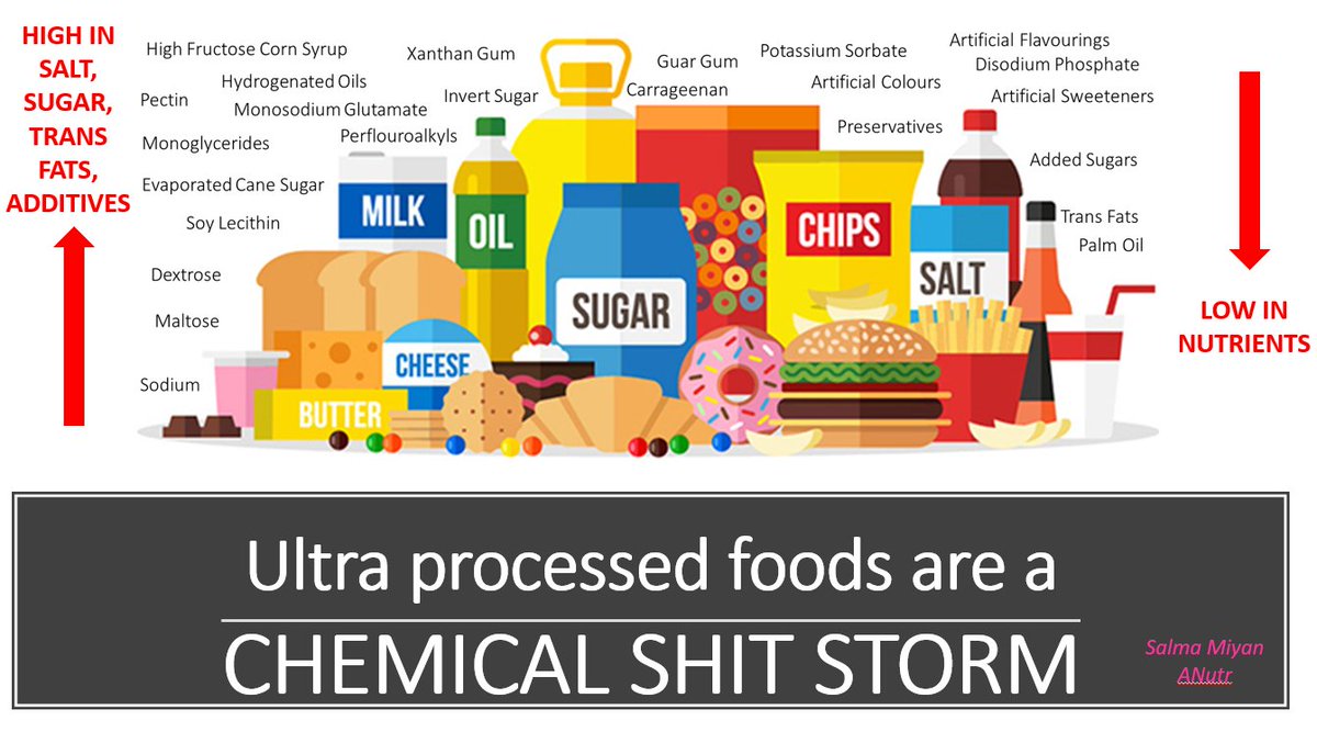 Ultra processed food is a #ChemicalShitStorm Do you know what's in your food? Our @shpinkyfegg  does! #EvidenceBasedNutrition #RealFood #ANutr