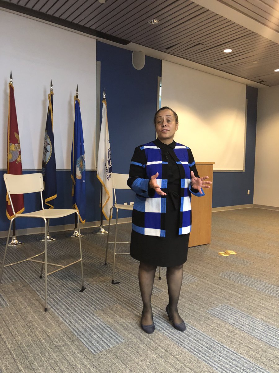 drew3esq's tweet photo. Live in IBM RTP, Martin Schoeter and Adm Michelle Howard, new IBM Board Member. https://t.co/Tmzwr3EPDT